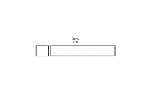 Ecosmart Fire Flex 104BY.BXL Bay Fireplace Insert - Black Finish / Black Burner - ESF.FX.104BY.BXL.B
